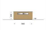 Double Wooden Garage With Flat Roof SILVIA DUO F (34 mm + Cladding), 6x6 m (20'x20'), 36 m² specification 3