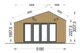 Garden Cabin TONIA (Insulated, 34 mm + Cladding), 5x3 m, 15 m² specification 2