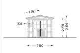 Garden Log Cabin STRONGHOLD (34 mm), 3x6 m (10'x20'), 18 m² specification 3
