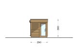 Outdoor Sauna FREJA (44 mm), 4.5x2.5 m, 4.85 m² specification 3