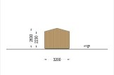 Single Wooden Garage Roof SILVIA (34 mm + Cladding), 3.2x5.2 m (11'x17'), 16.6 m² specification 4