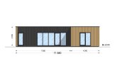 Granny Annexe LUCIA 2 (Insulated, 44 mm + Cladding), 50 m² specification 2