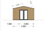 Garden Office Room TINA (Insulated, 34 + Cladding), 5.5x4 m (18'x13'), 16.5 m² specification 3