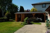 Single Wooden Carport 4x5 m (13'x16') With Shed (44 mm), 4x2.5 m (13'x8') customer 3