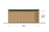 Garden room INES (Insulated, 34 + cladding), 6x3 m (20'x10'), 18 m² specification 4