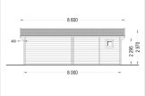Garden Studio MARINA (66 mm) 8x6 m (26'x20'), 48 m² specification 4