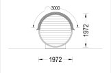 Outdoor Barrel Sauna HELGA 17 (46 mm), 1.7 m, ⌀ 1.97 m specification 4