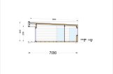 Granny Annexe KAYA 3 (Insulated, 44 mm + Cladding), 70 m² specification 6
