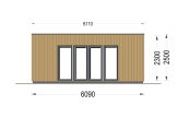 Garden Room PREMIUM (Insulated PLUS, 34 mm + Cladding), 6x3 m (20'x10'), 18 m² specification 2