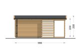 Garden Log Cabin EVA (34 mm), 6x3 m (20'x10'), 8 m² specification 4