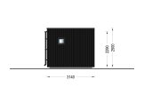Garden room INES (Insulated, 34 + cladding), 6x3 m (20'x10'), 18 m² specification 3