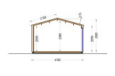Garden Log Cabin PIA (Insulated, 34 mm + Cladding), 4x3 m (13'x10'), 12 m² specification 6