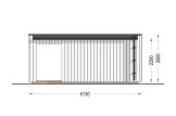 Garden room INES PLUS with terrace (Insulated, 34 + cladding), 6x3 m (20'x10'), 18 m² specification 4
