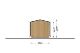 Outdoor Sauna SERENE (34 mm + Cladding), 3.3x2.5 m, 4.95 m² specification 5