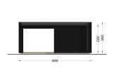 Garden room INES with terrace (Insulated, 34 + cladding), 6x3 m (20'x10'), 18 m² specification 4