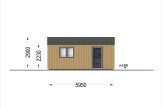Single Wooden Garage SILVIA (34 mm + Cladding), 6x6 m (20'x20'), 36 m² specification 3