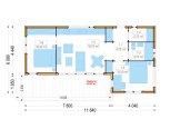 Granny Annexe LUCIA 2 (Insulated, 44 mm + Cladding), 50 m² specification 1