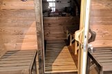 Outdoor Barrel Sauna With Changing Room HELGA 45 (46 mm), 4.5 m, ⌀ 1.97 m customer 2