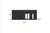 Granny Annexe MALLY (Insulated, 44 mm + Cladding), 69 m² specification 5