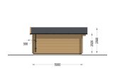 Log Cabin WISSOUS (44 mm), 5x5 m (16'x16'), 25 m² specification 3