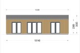 Granny Flat SELENE S (44 mm + Cladding), 10.2x6.2 m (34'x20'), 63 m² specification 2