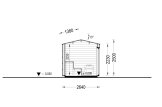 Outdoor Sauna SERENE (34 mm + Cladding), 3.3x2.5 m, 4.95 m² specification 6