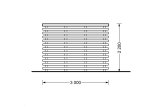 Garden Office AIDA PLUS (28 mm), 5x3 m (17'x10'), 9 m² With 6.5 m² Terrace specification 5