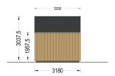 Garden Cabin TONIA (Insulated, 34 mm + Cladding), 5x3 m, 15 m² specification 3