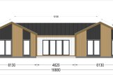 Log Cabin House SCARLET S (44 mm + Cladding), 139 m² specification 4