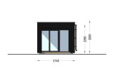 Garden room INES with terrace (Insulated, 34 + cladding), 6x3 m (20'x10'), 18 m² specification 5