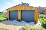 Double Wooden Garage SILVIA DUO (34 mm + Cladding), 6x6 m (20'x20'), 36 m² customer 2