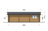 Double Wooden Garage CLASSIC DUO (44 mm), 6x9 m (20'x30'), 54 m² specification 5