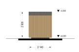 Garden Office Pod EMMY (Insulated, 34 mm + Cladding), 2x2 m (6'6" x 6'6"), 4 m² specification 4