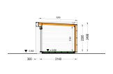 Garden room LAYLA (Insulated, 34 + cladding), 6x3 m (20'x10'), 15 m² specification 6