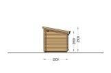 Outdoor Sauna VIGOR (44 mm), 3.3x2.5 m, 4.85 m² specification 5