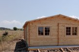 Double Wooden Garage MULTI (44 mm) 6x6 m With Single Carport 3x6 m customer 3