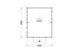 Single Wooden Garage CLASSIC (44 mm), 5x6 m (16'x20'), 30 m² specification 1