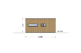 Granny Annexe LUCIA 2 (Insulated, 44 mm + Cladding), 50 m² specification 5