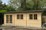 Garden Log Cabin NORA (44 mm), 7x3.5 m (23'x11'), 24 m² customer 1