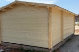 Log Cabin LEA With Shed Attached (34 mm), 7x4 m (23'x13'), 28 m² customer 2