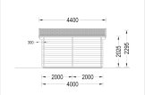 Outdoor Sauna ELDA (44 mm), 3x4 m, 12 m² specification 5