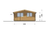 Log Cabin LILLE (34 mm), 5x4 m (16'x13'), 20 m² specification 2
