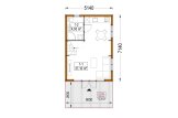 Granny Annexe ALINA (Insulated, 34 mm + Cladding), 46 m² specification 1