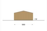 Double Wooden Garage SILVIA DUO (34 mm + Cladding), 6x6 m (20'x20'), 36 m² specification 4
