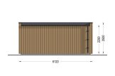 Garden room INES (Insulated, 34 + cladding), 6x3 m (20'x10'), 18 m² specification 4