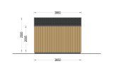Garden Log Cabin PIA (Insulated, 34 mm + Cladding), 5x3 m (16'x10'), 15 m² specification 3