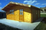 Log Cabin DREUX (44 mm), 6x6 m (20'x20'), 36 m² customer 1