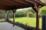 Single Wooden Carport 3x6 m (10'x20') With Shed (44 mm), 2x6 m (7'x20') customer 3