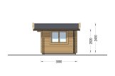 Garden Log Cabin LILLE (34 mm), 4x3 m (13'x10'), 12 m² specification 5
