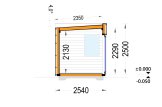 Garden Room PREMIUM (Insulated PLUS, 34 mm + Cladding), 4.1x2.4 m (14'x8'), 10 m² specification 6